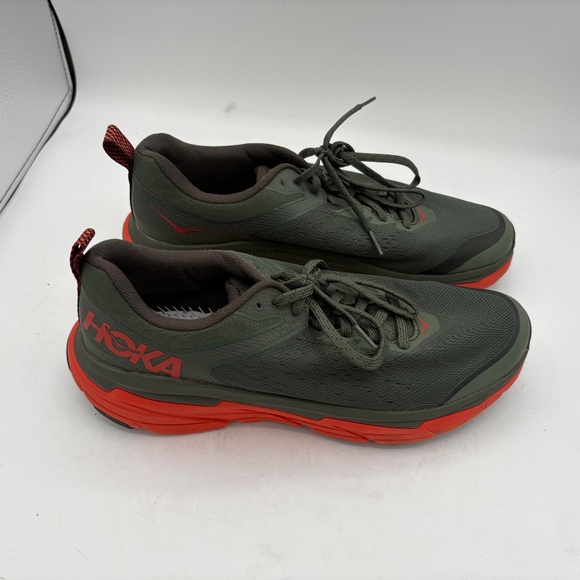 Hoka Challenger Men’s 10.5 ATR 6 1106510 Green Orange Trail Running No Insoles - Picture 7 of 14